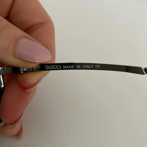 Gucci vintage  retro frameless sunglasses - Picture 7 of 14